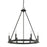 Capital Lighting Pearson 6 Light Chandelier, Black Iron