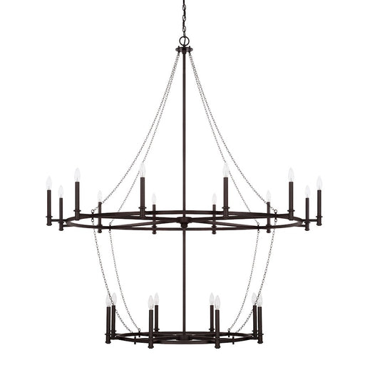 Capital Lighting Lancaster Chandelier, Black Iron
