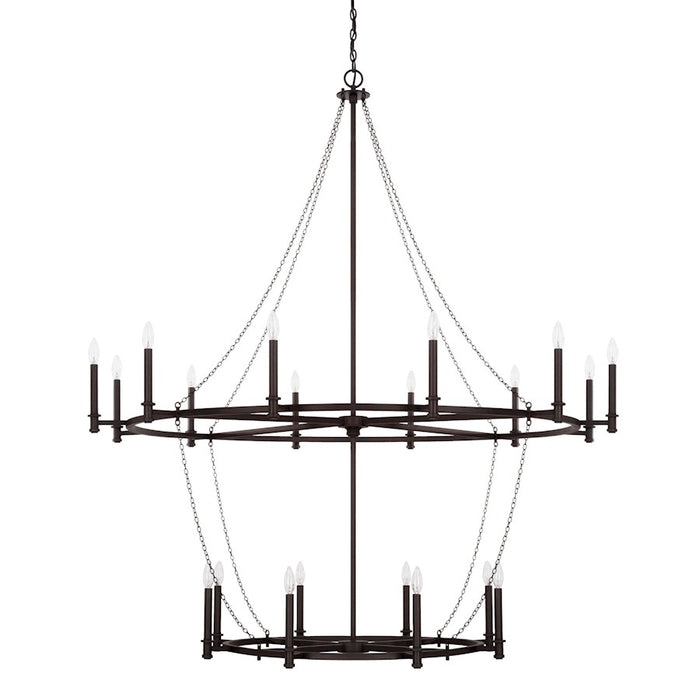 Capital Lighting Lancaster Chandelier, Black Iron