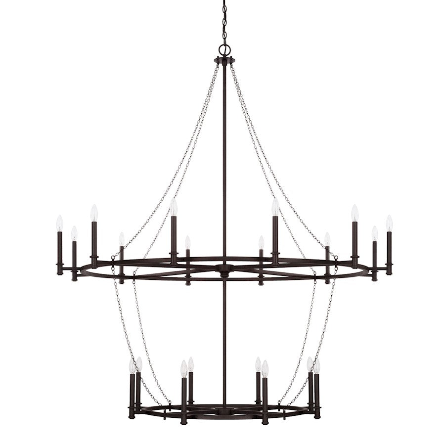 Capital Lighting Lancaster Chandelier, Black Iron