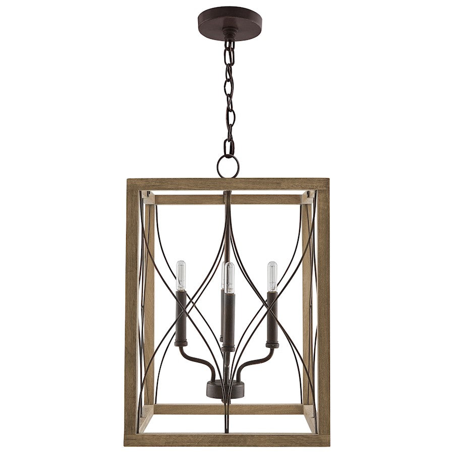 Capital Lighting Tybee 4 Light Foyer, Nordic Grey