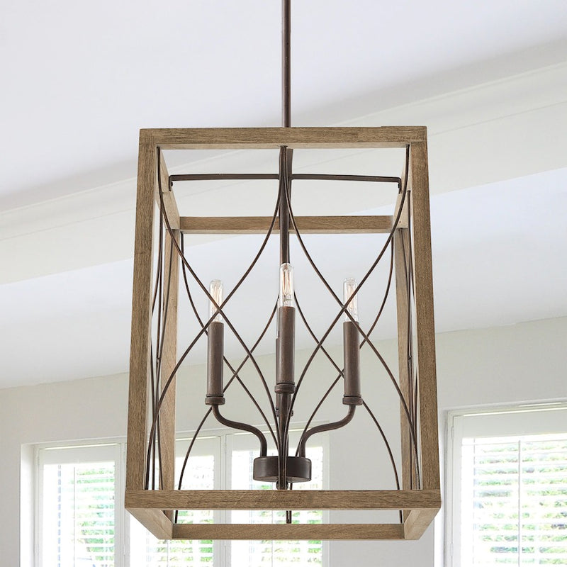 Capital Lighting Tybee 4 Light Foyer, Nordic Grey