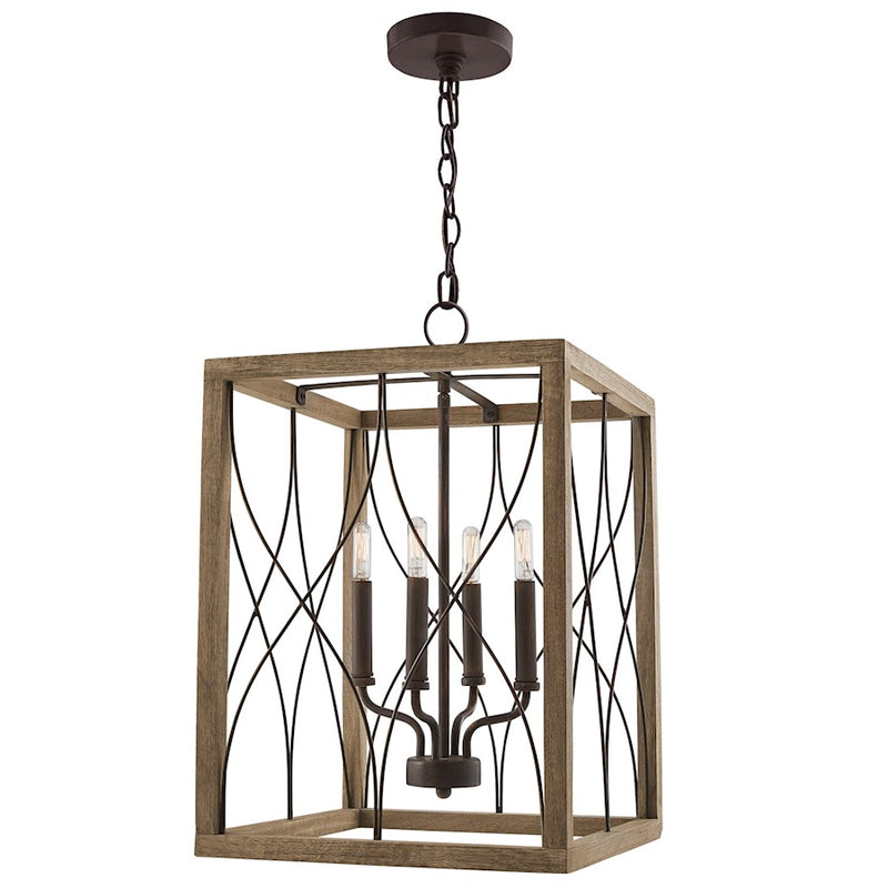 Capital Lighting Tybee 4 Light Foyer, Nordic Grey