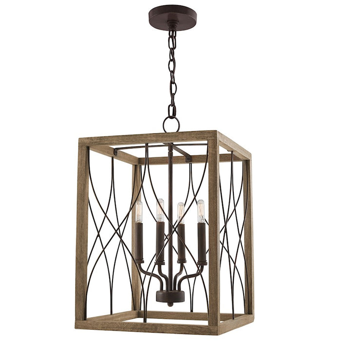 Capital Lighting Tybee 4 Light Foyer, Nordic Grey
