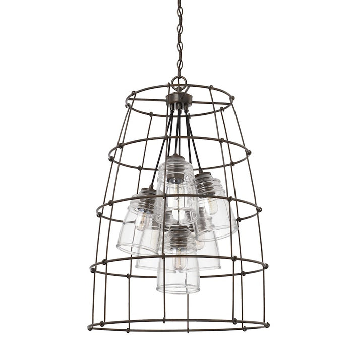 Capital Lighting Turner 6 Light Foyer, Nordic Grey