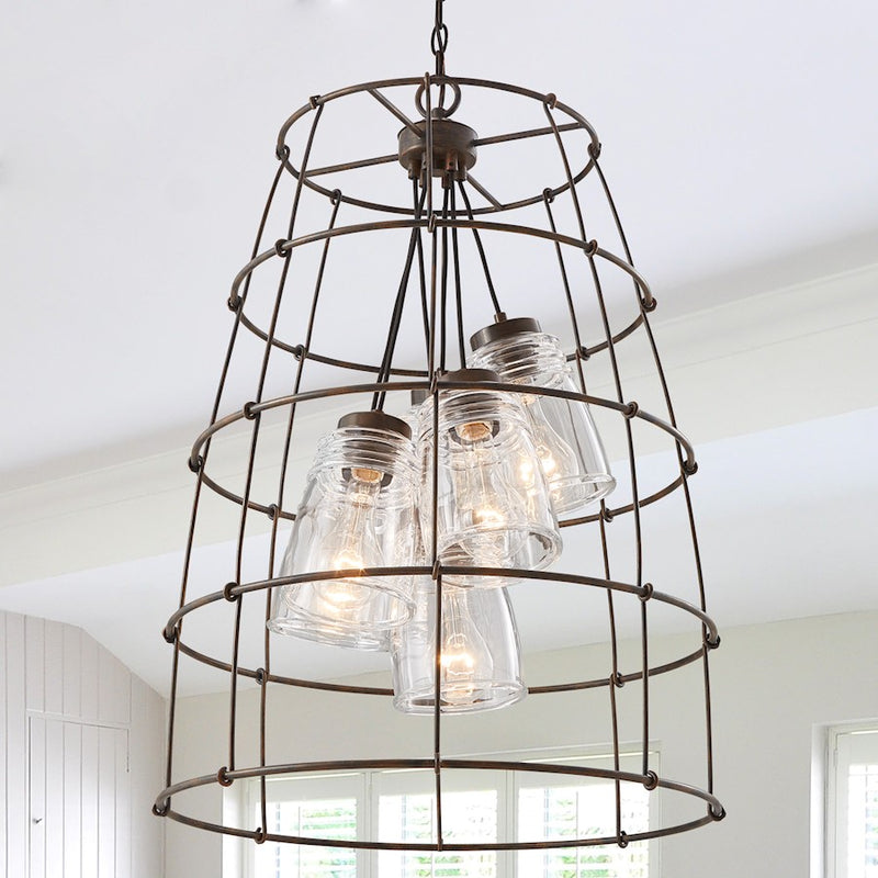 Capital Lighting Turner 6 Light Foyer, Nordic Grey