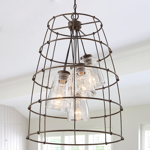 Capital Lighting Turner 6 Light Foyer, Nordic Grey