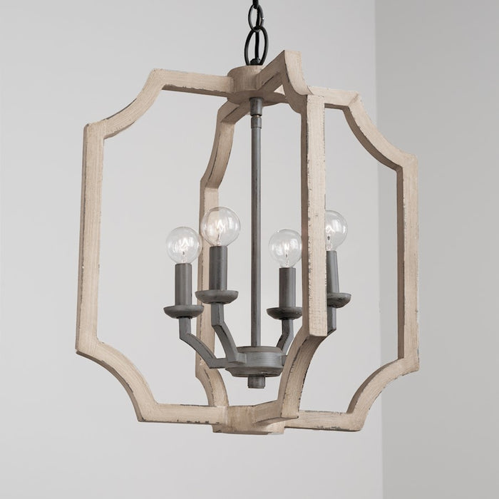 Capital Lighting 4 Light Foyer, Sea Salt