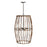 Capital Lighting Sanibel 4 Light Foyer, Blazed Rattan/Nordic Grey