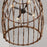 Capital Lighting Sanibel 4 Light Foyer, Blazed Rattan/Nordic Grey