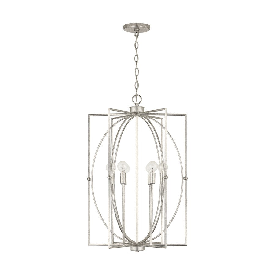 Capital Lighting Oran 6-Light Foyer, Antique Silver