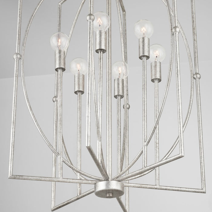 Capital Lighting Oran 6-Light Foyer, Antique Silver