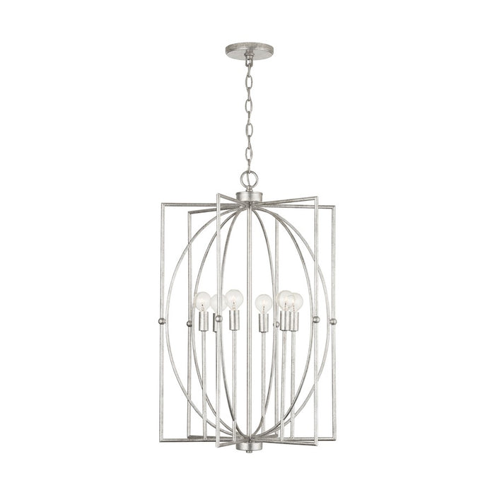 Capital Lighting Oran 6-Light Foyer, Antique Silver