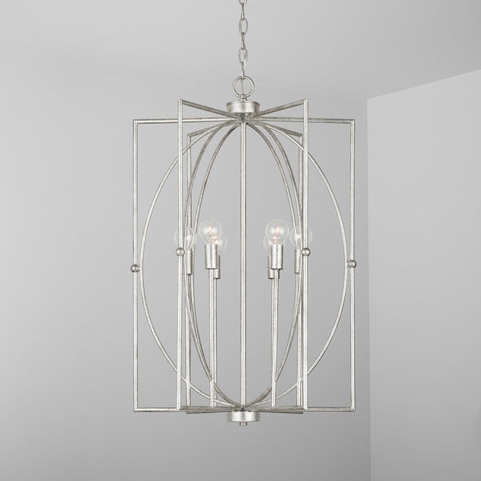 Capital Lighting Oran 6-Light Foyer, Antique Silver