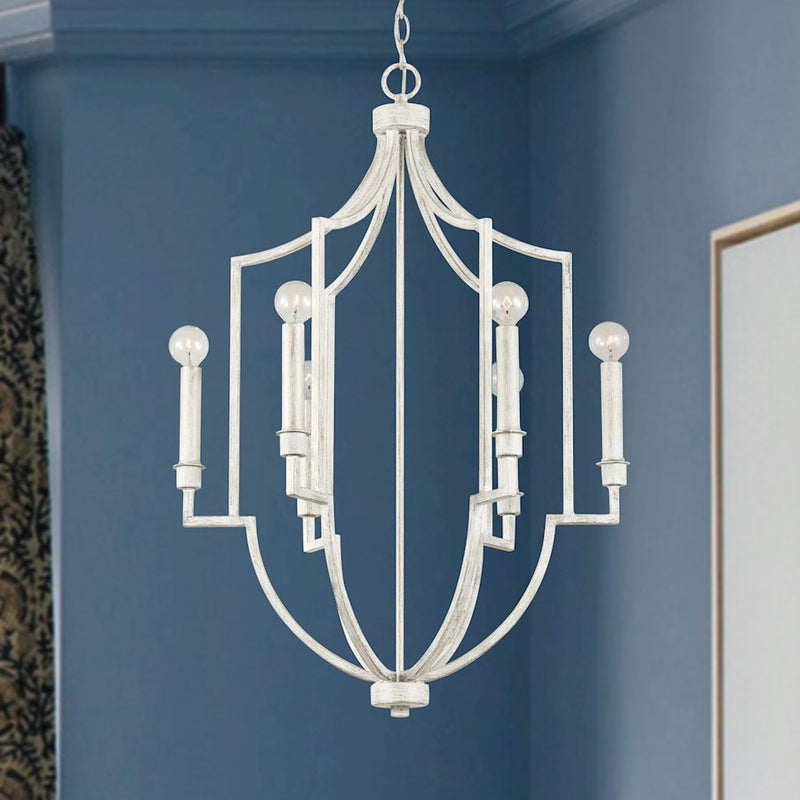 Capital Lighting Demi 6-Light Foyer, Winter White
