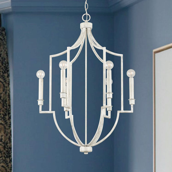 Capital Lighting Demi 6-Light Foyer, Winter White