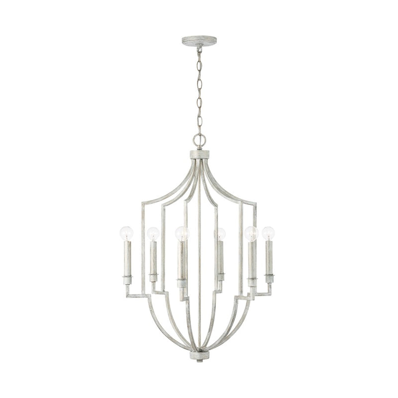 Capital Lighting Demi 6-Light Foyer, Winter White
