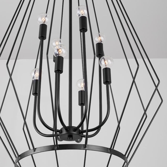 Capital Lighting Corey 8-Light Foyer, Matte Black