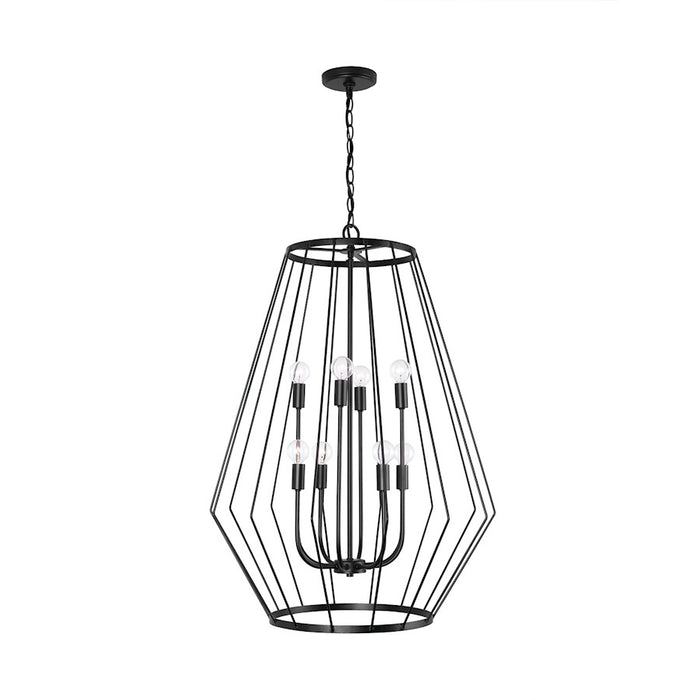 Capital Lighting Corey 8-Light Foyer, Matte Black
