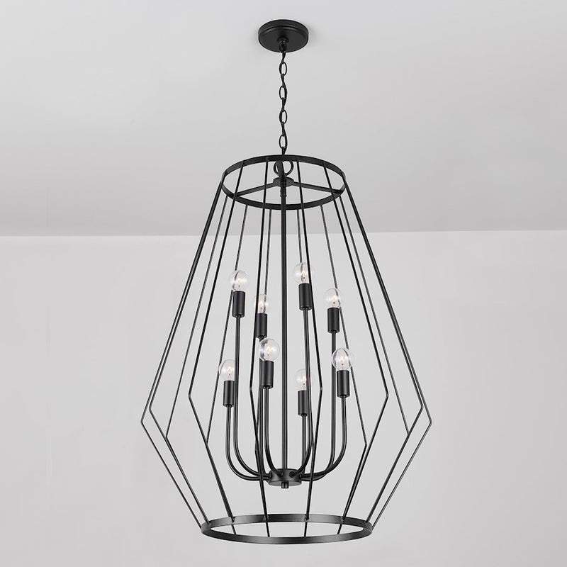 Capital Lighting Corey 8-Light Foyer, Matte Black