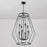 Capital Lighting Corey 8-Light Foyer, Matte Black