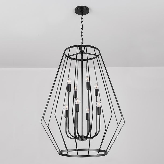 Capital Lighting Corey 8-Light Foyer, Matte Black