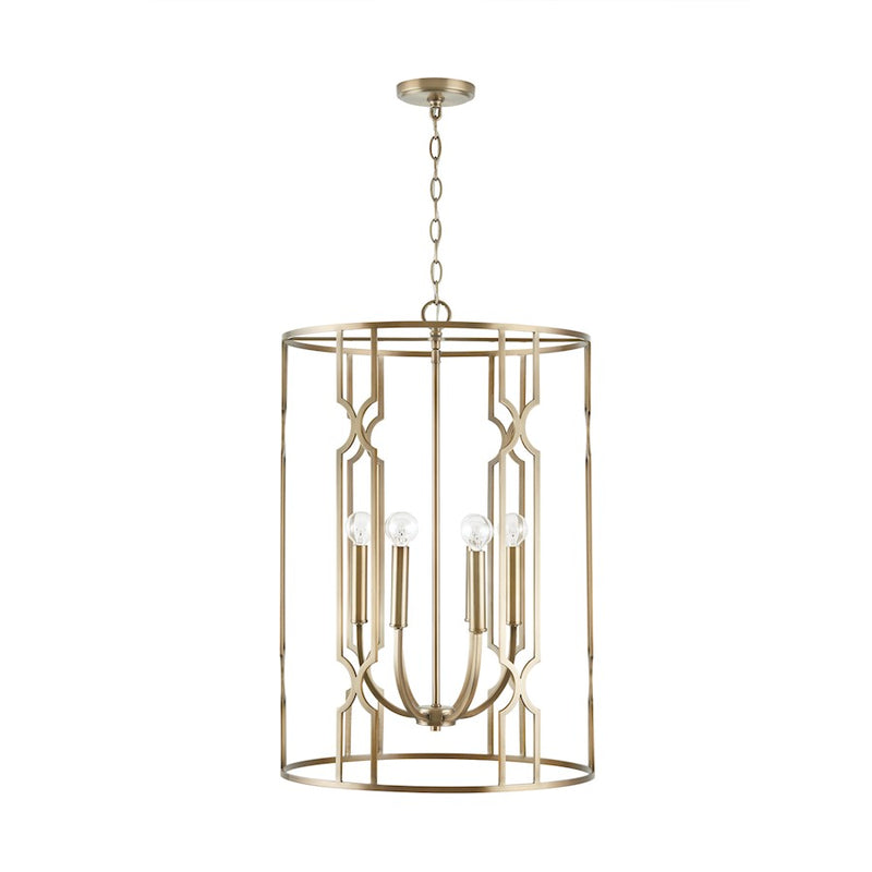 Capital Lighting Jordyn 6-Light Foyer, Aged Brass