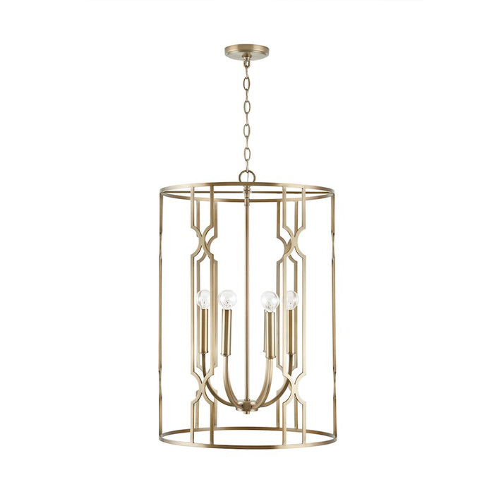 Capital Lighting Jordyn 6-Light Foyer, Aged Brass