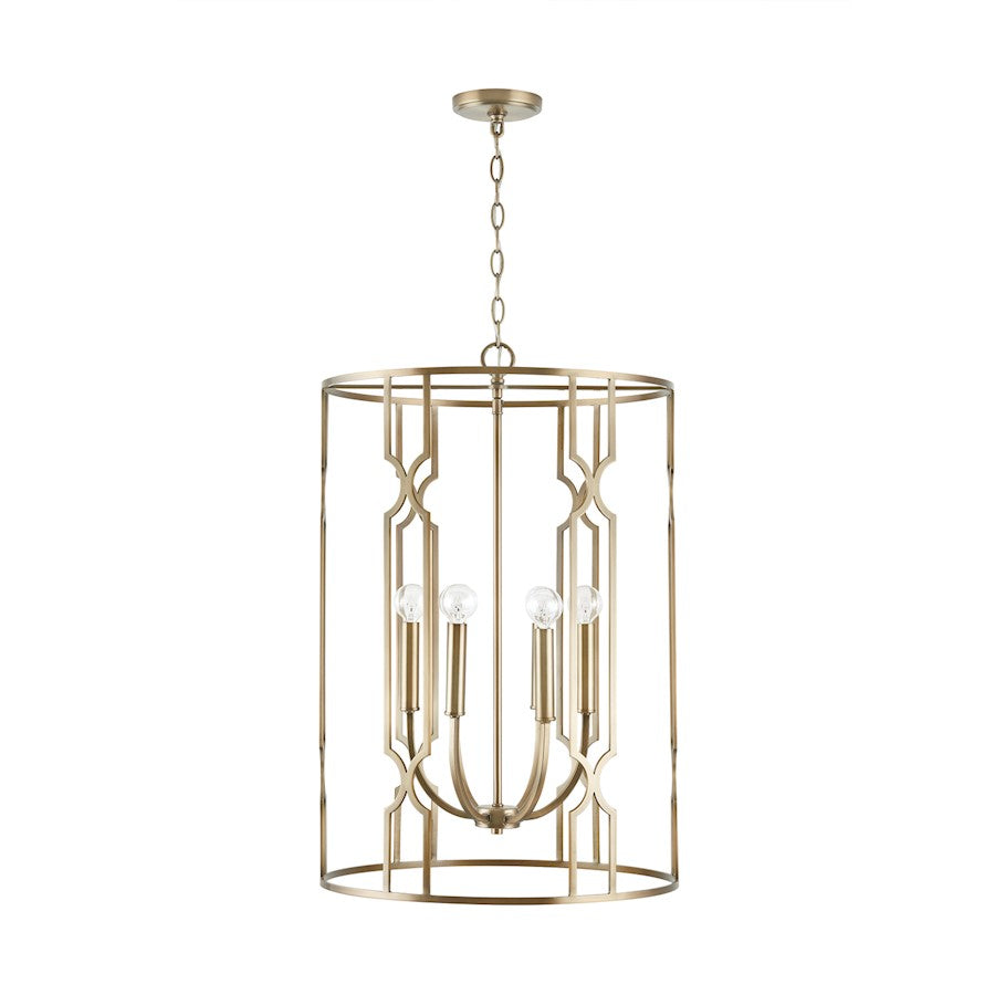 Capital Lighting Jordyn 6-Light Foyer, Aged Brass
