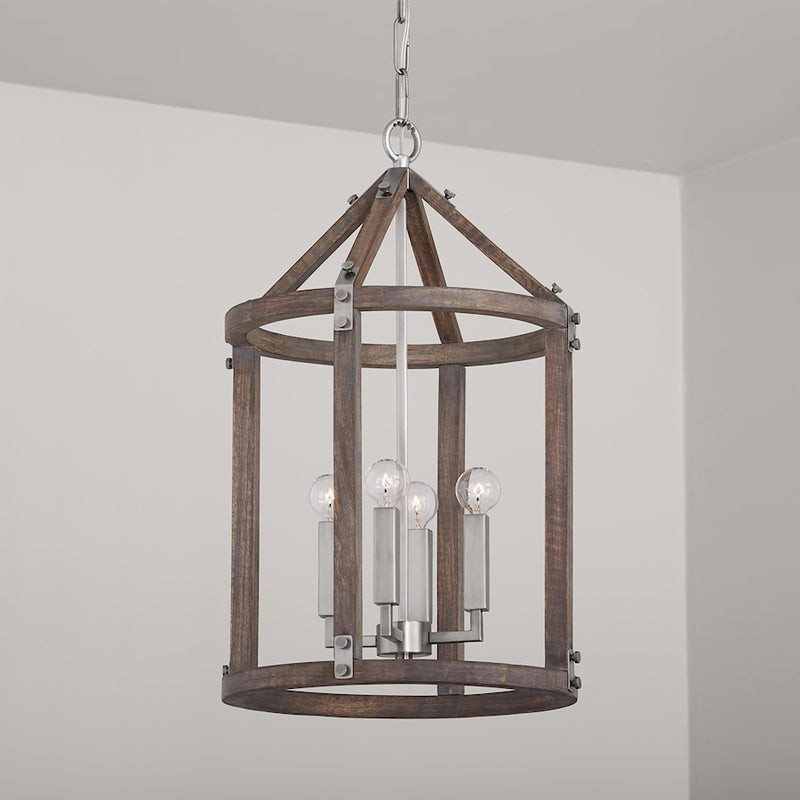 Capital Lighting Hugo Foyer, Grey Wash Matte Nickel