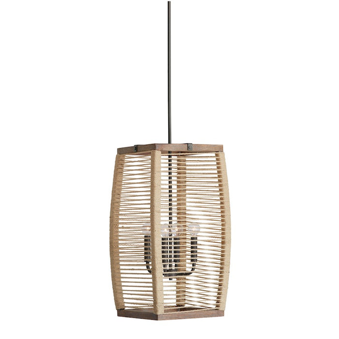 Capital Lighting Jacob 4-Light Foyer, Grey Wash Iron Silk