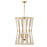 Capital Lighting Bianca 4 Light Foyer, Patinaed Brass