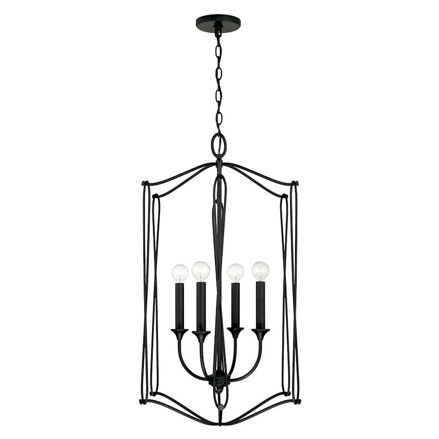 Capital Lighting Bentley 4 Light Foyer in Black Iron