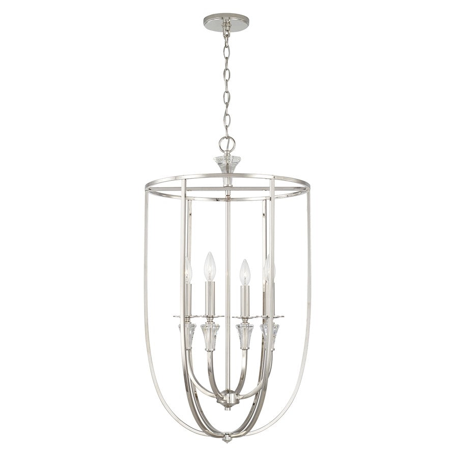 Capital Lighting Laurent 4 Light Foyer in Polished Nickel