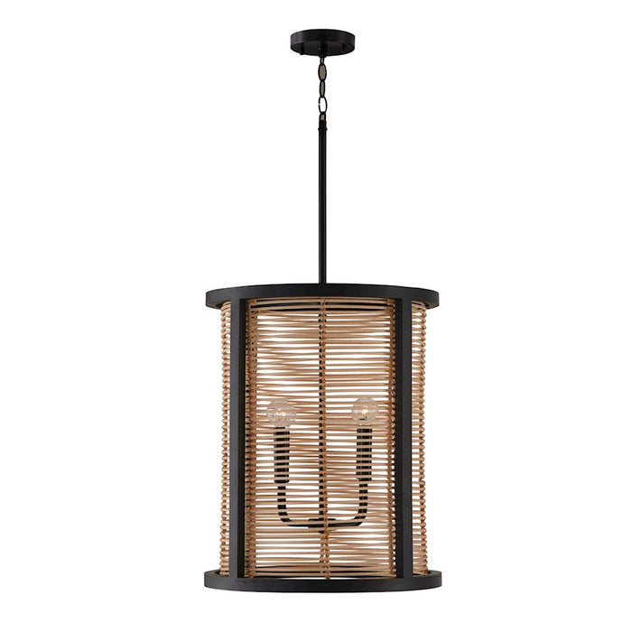 Capital Lighting Rico 4 Light Foyer, Flat Black