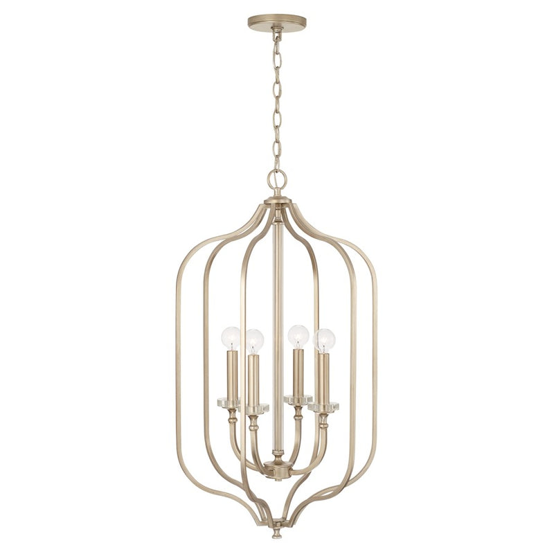 Capital Lighting Breigh 4 Light Foyer, Brushed Champagne
