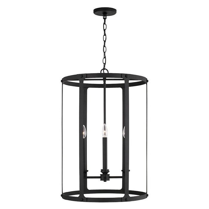 Capital Lighting Brennen 4 Light Foyer, Black Iron