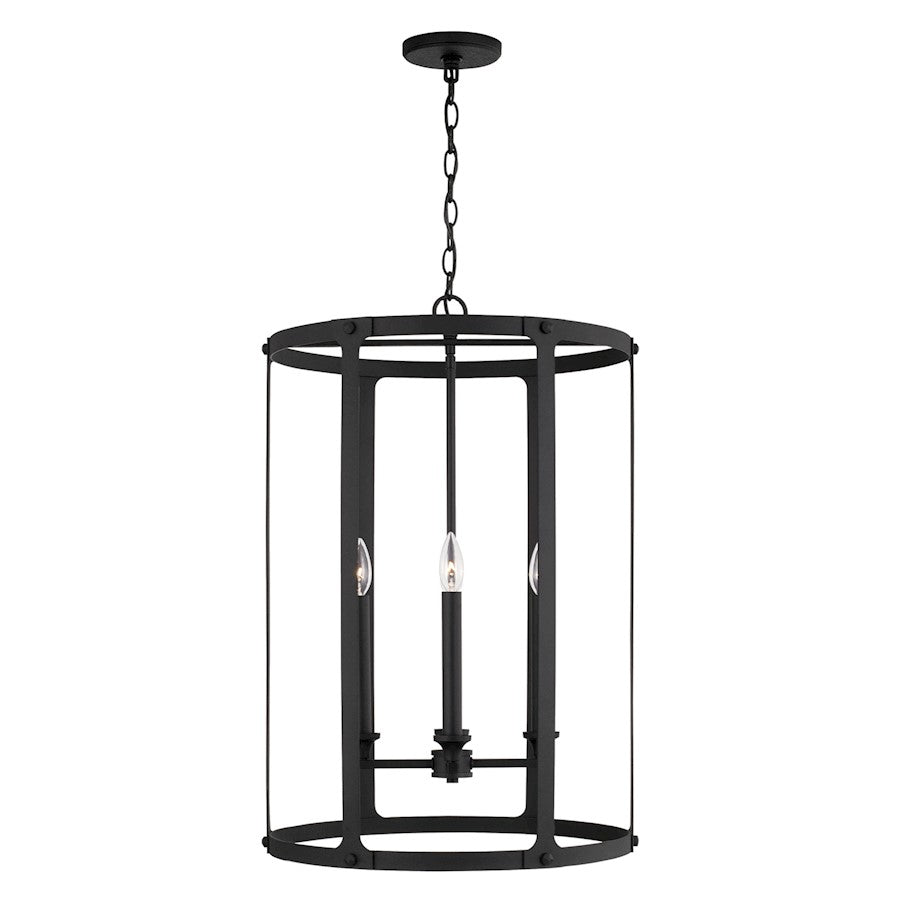 Capital Lighting Brennen 4 Light Foyer, Black Iron