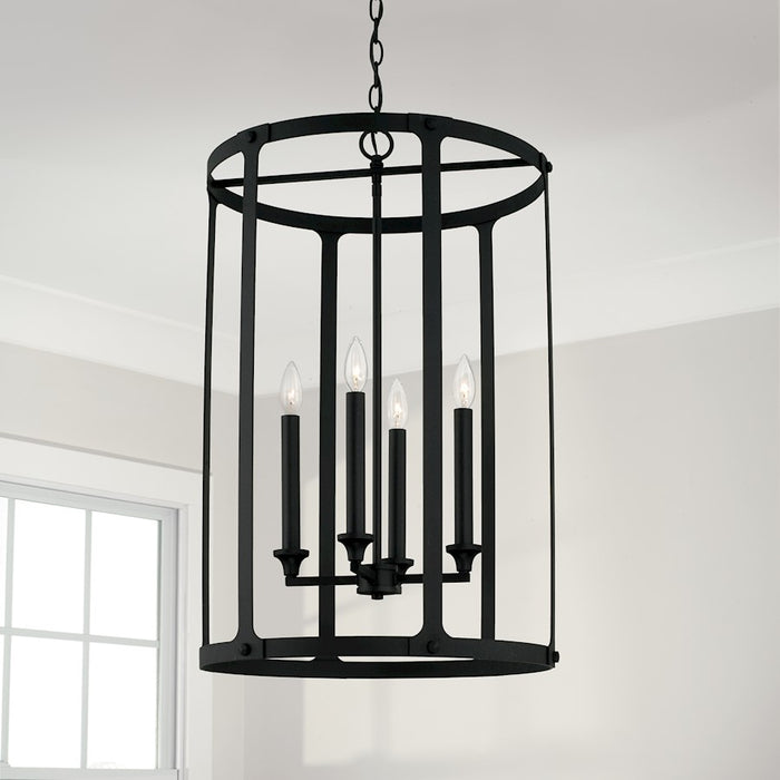 Capital Lighting Brennen 4 Light Foyer, Black Iron