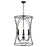 Capital Lighting Amara 4 Light Foyer, Matte Black/Brass