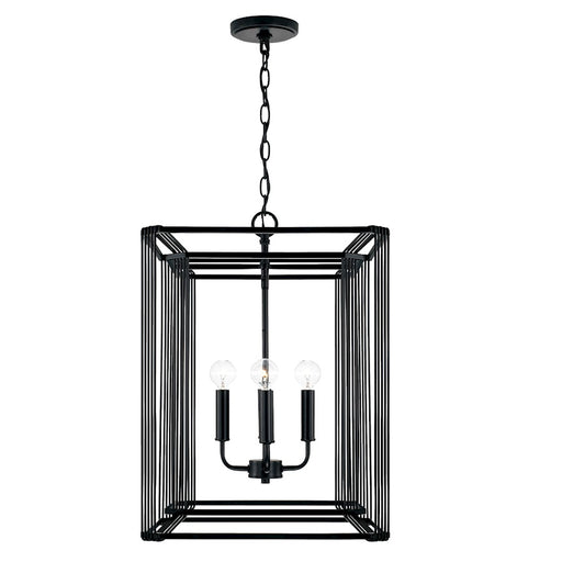 Capital Lighting Lennon 4 Light Foyer, Matte Black