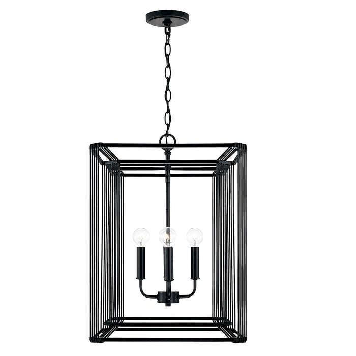 Capital Lighting Lennon 4 Light Foyer, Matte Black