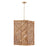 Capital Lighting Soleil 1 Light Foyer Pendant, Brass/Natural