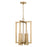 Capital Lighting Blake 4 Light Foyer Pendant, Brass