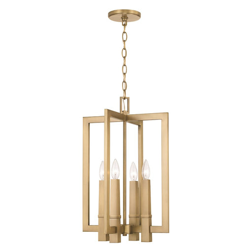 Capital Lighting Blake 4 Light Foyer Pendant, Brass