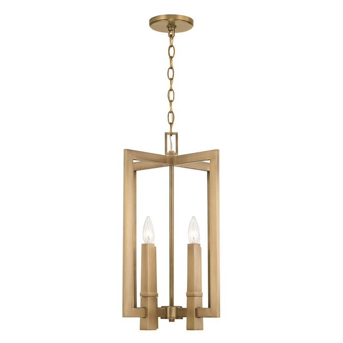 Capital Lighting Blake 4 Light Foyer Pendant, Brass