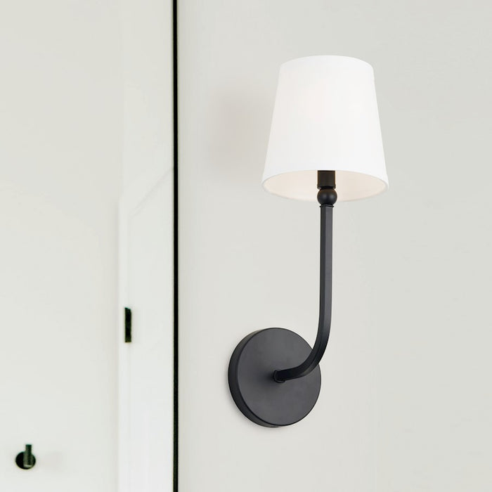 Capital Lighting Dawson 1-Light Sconce, Matte Black