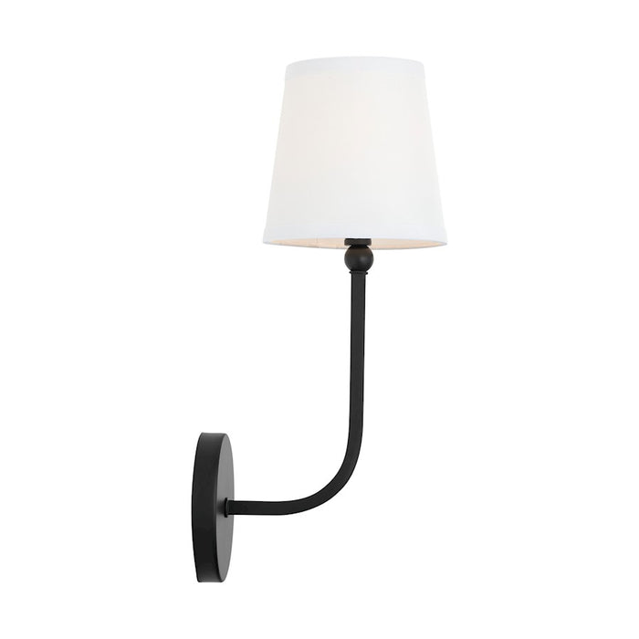 Capital Lighting Dawson 1-Light Sconce, Matte Black