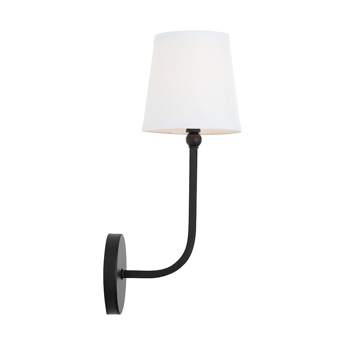 Capital Lighting Dawson 1-Light Sconce, Matte Black