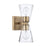 Capital Lighting Lyra 2 Light 13" Sconce, Aged Brass